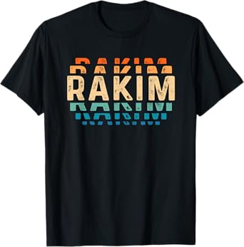 Rakim Vintage Tee Love Heart Rakim Personalized Retro Rakim T-Shirt