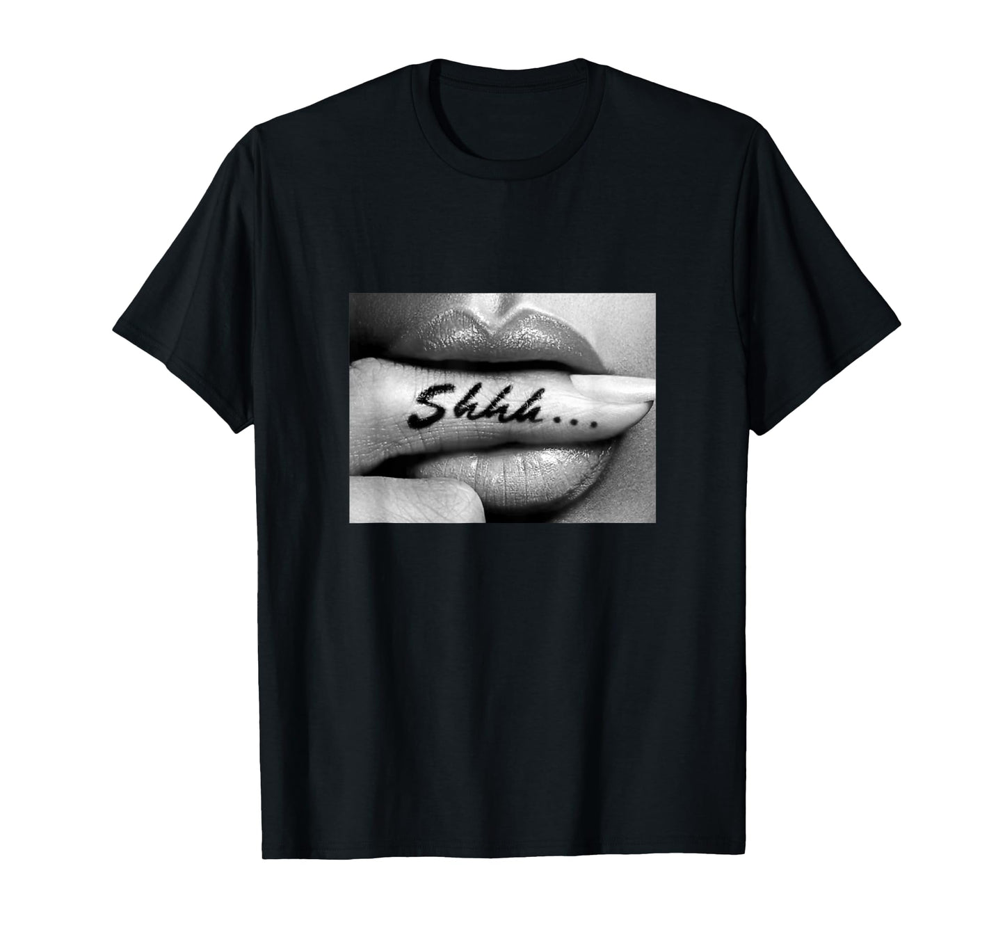 Shhh... T-Shirt Finger Lips Hoodie Sexy Finger in Mouth T-Shirt