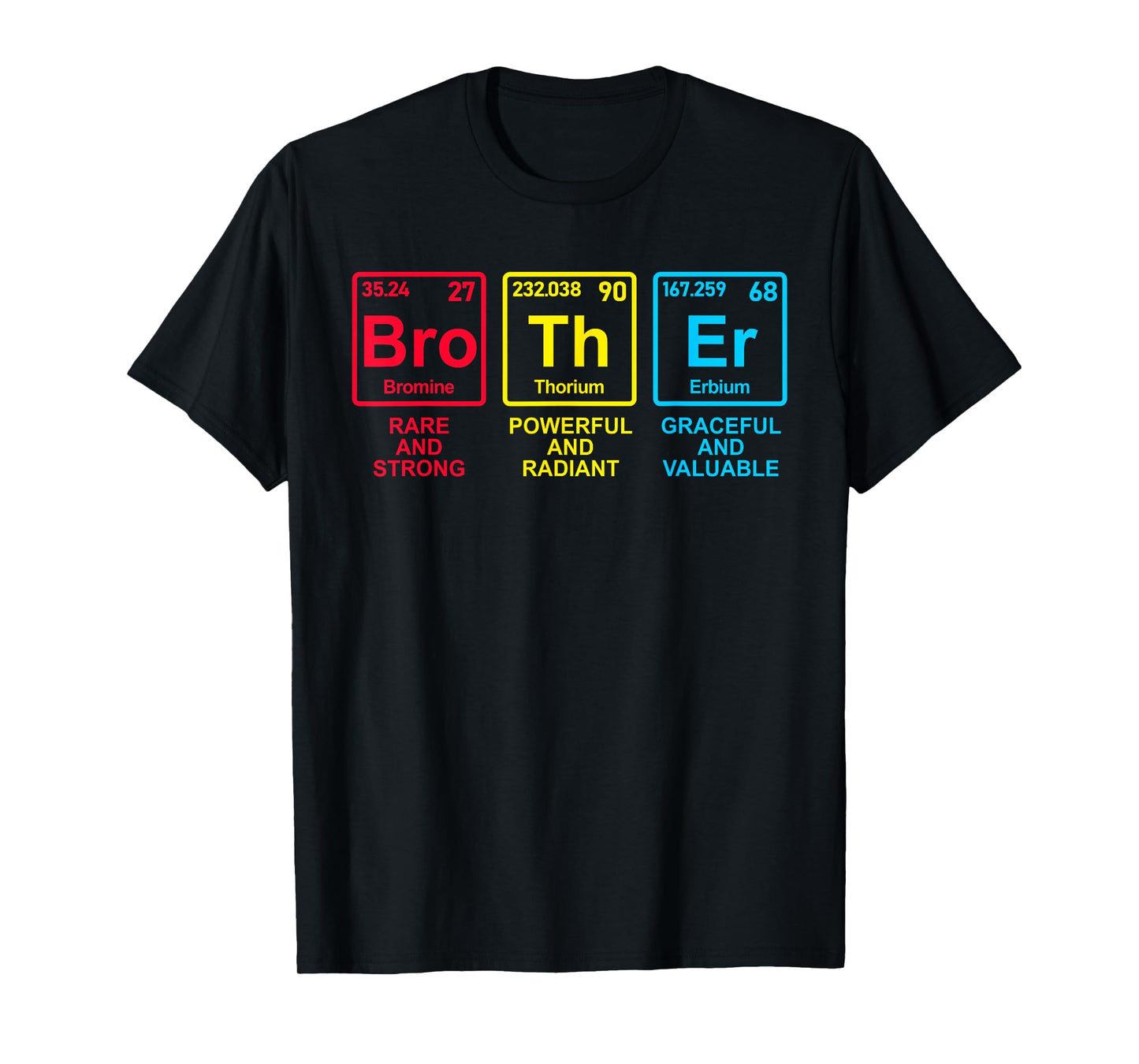 Father's Day 2025 Women Men Brother Elements Periodic Table T-Shirt