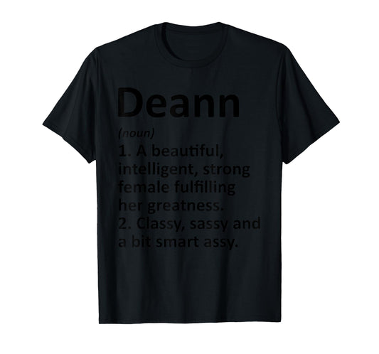 DEANN Definition Personalized Name Funny Christmas Gift T-Shirt