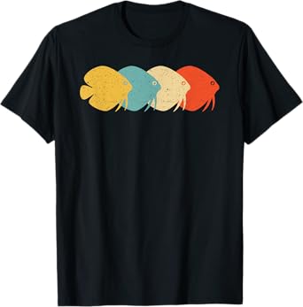 Discus Vintage Retro Pompadour Fish Lover 60s 70s Gift T-Shirt