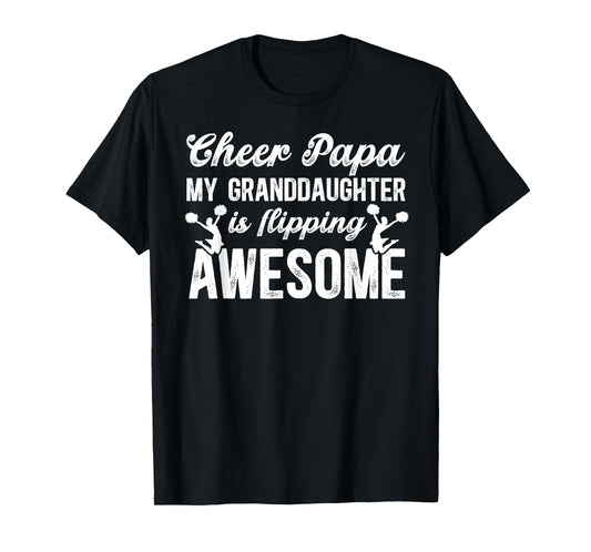 Cheer Papa Cheerleader Papa Cheerleading Papa Grandpa T-Shirt