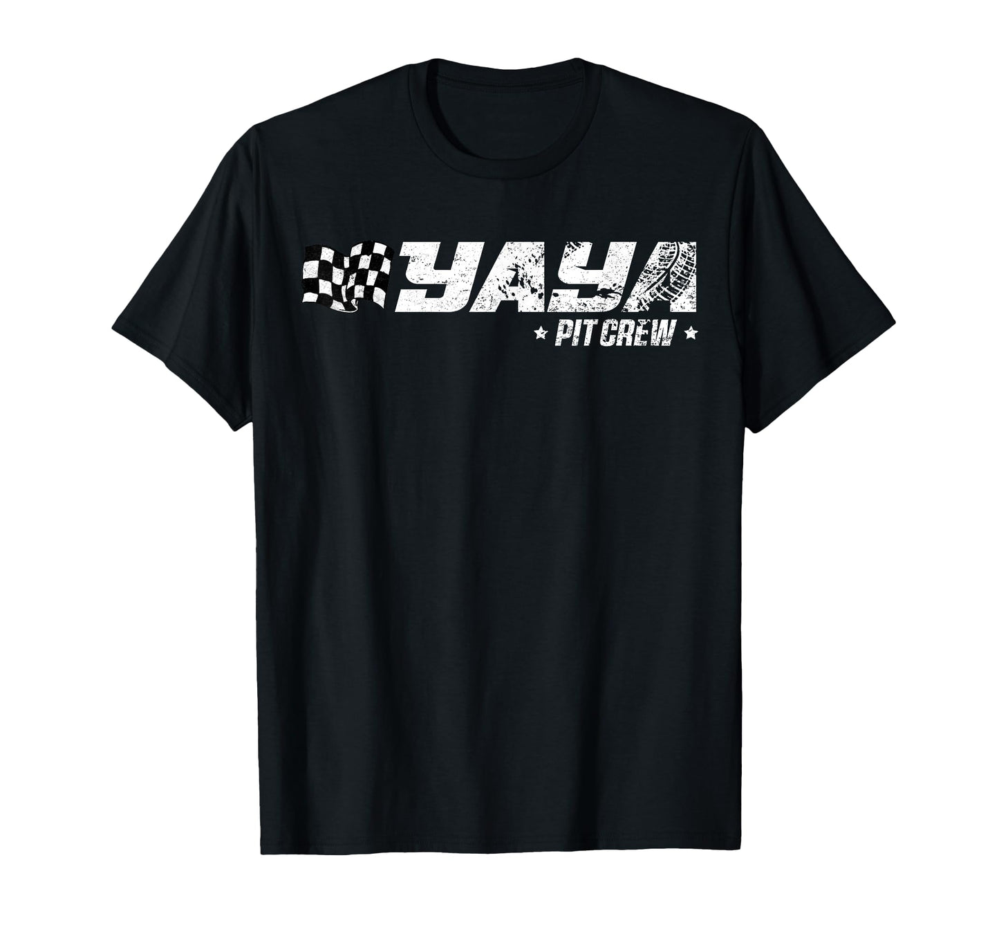Yaya Pit Crew Race Car Birthday Family Racing T-Shirt