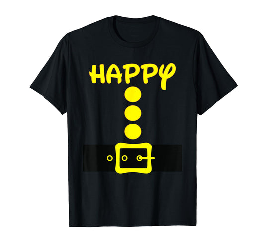 Dwarf Easy Halloween Men Women Kids Costume Matching Group T-Shirt