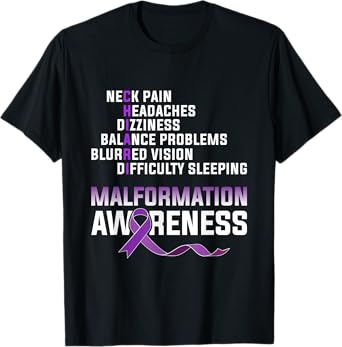 Arnold Chiari Malformation Warrior Med Survivor Awareness T-Shirt