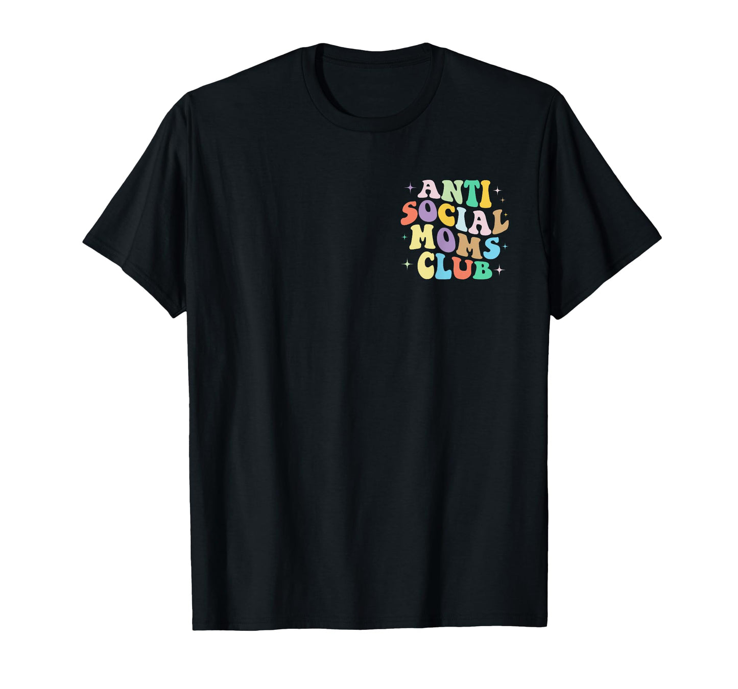 Retro Groovy Anti Social Moms Club Mommy 2023 Mother's Day T-Shirt