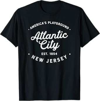 Classic Retro Vintage Atlantic City New Jersey Pride Gift T-Shirt