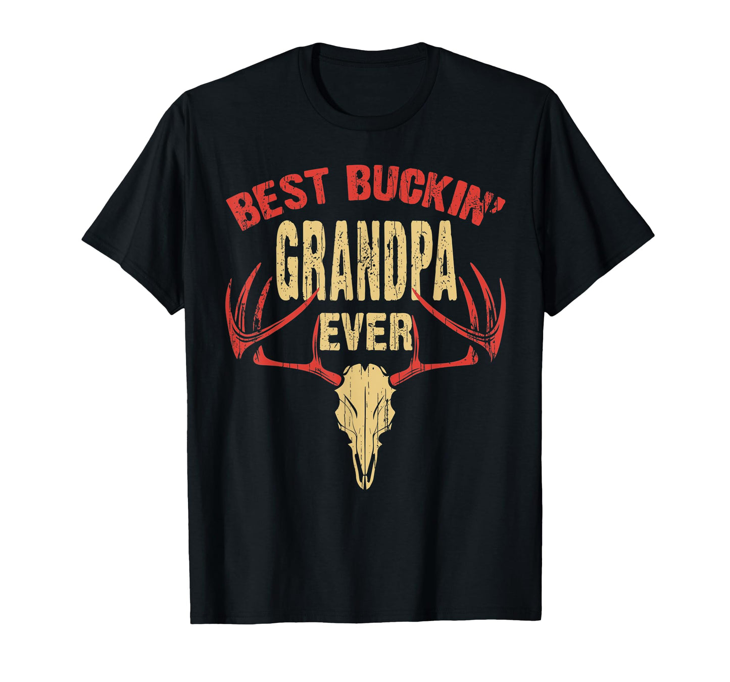 Mens Best Buckin' Grandpa Ever Shirt Deer Hunters T-Shirt
