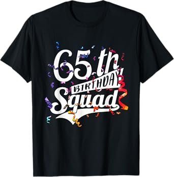Funny 65th Birthday For Men Women 1956 Squad T-Shirt