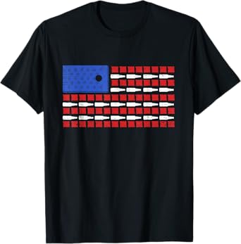 Cornhole And Beer USA Flag Beer Bags And Boards T-Shirt for Women Men