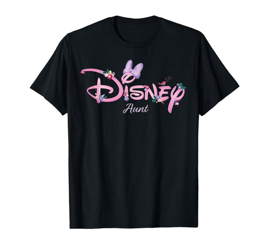 Disney Aunt Minnie Mouse Logo Family Trip Birthday Gift T-Shirt
