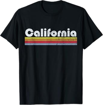 California Retro Vintage Pride 70s 80s 90s Men Women Gift T-Shirt