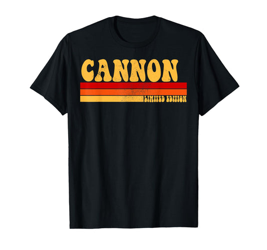 CANNON Name Personalized Idea Men Retro Vintage CANNON T-Shirt