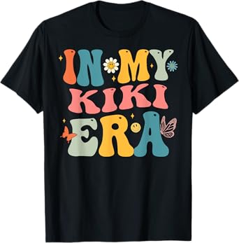 Retro Groovy In My Kiki Era Mothers Day T-Shirt