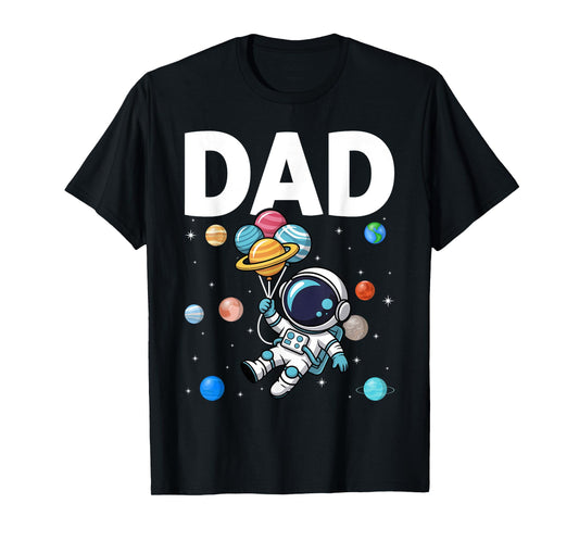 Dad of The Birthday Boy Space Astronaut 1st Birthday Family T-Shirt