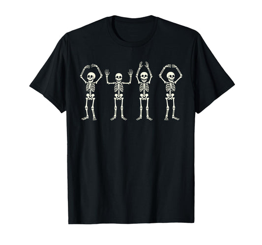 Funny O-H-I-O State Skeleton Ohio Vintage Halloween Women T-Shirt