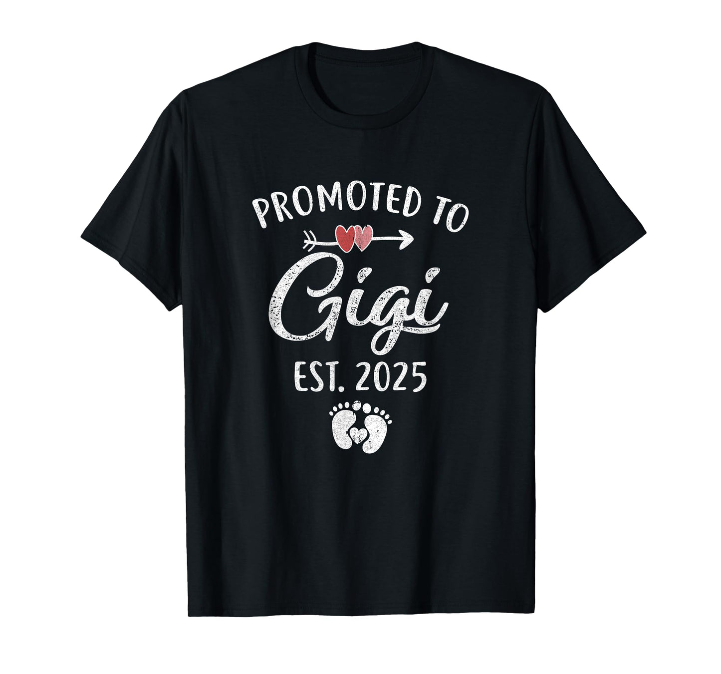 Promoted To Gigi Est 2025 Funny First Time Mothers Day T-Shirt