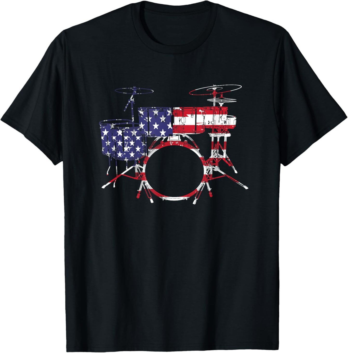 Best Drum Design For Men Women Drum Set Drumming Drummer T-Shirt