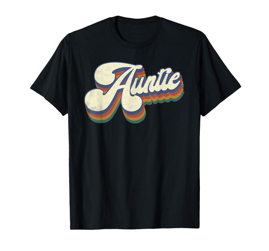 Auntie Gifts For Women Retro Vintage Mother's Day Aunt T-Shirt