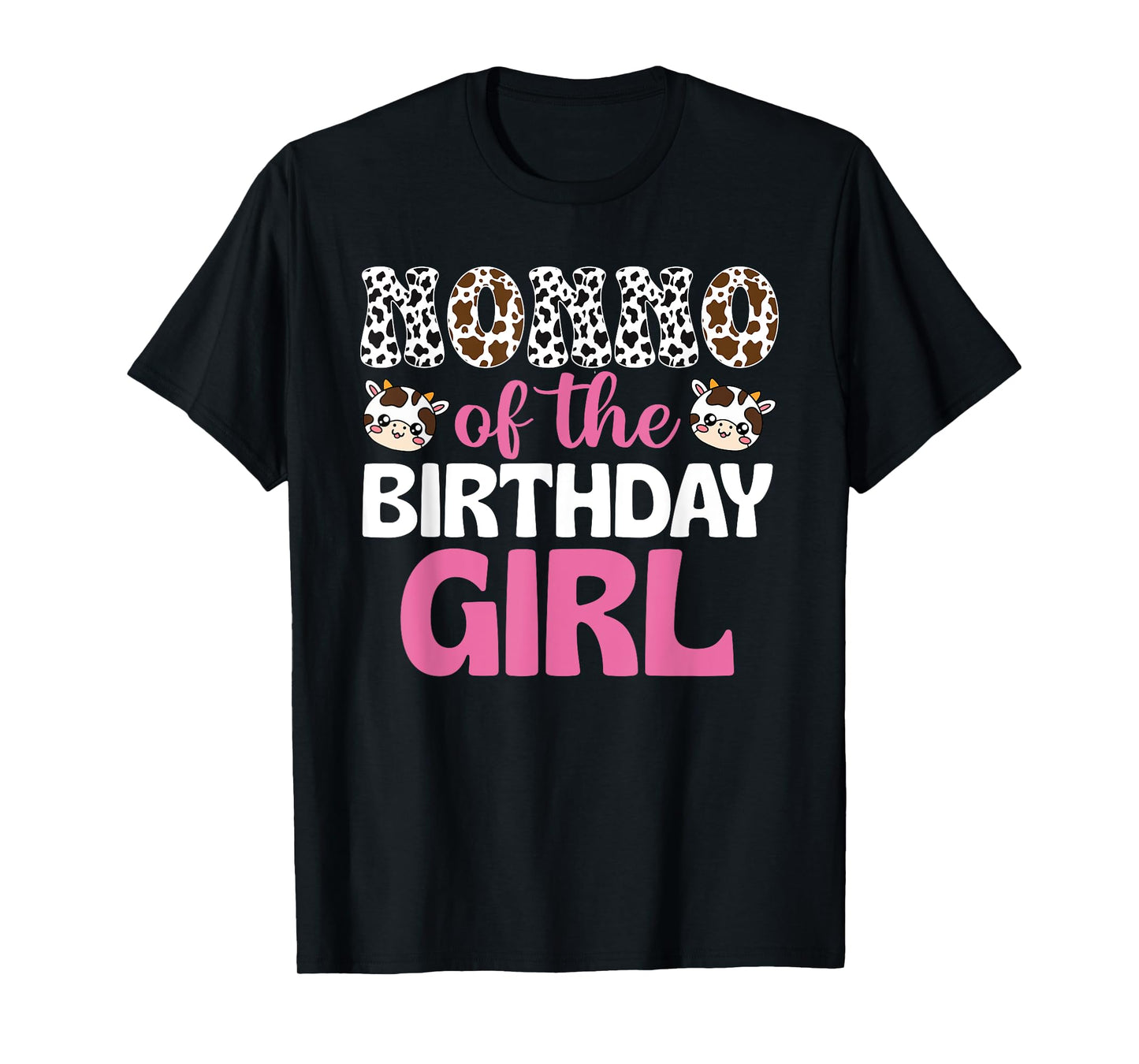 Nonno of The Birthday Girl Cow Farm Family 1St Birthday T-Shirt