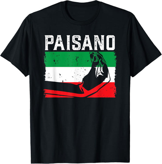 Paisano Italian Hand Gesture Dad Grandpa Nonno Paisan Italy T-Shirt