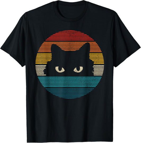 Cat Vintage Retro Funny Gift T-Shirt