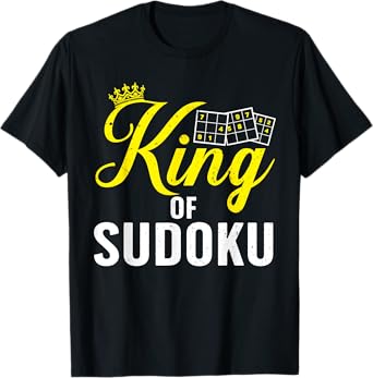 Best Sudoku Art For Men Dad Boys Sudoku Player Sudoku Lover T-Shirt