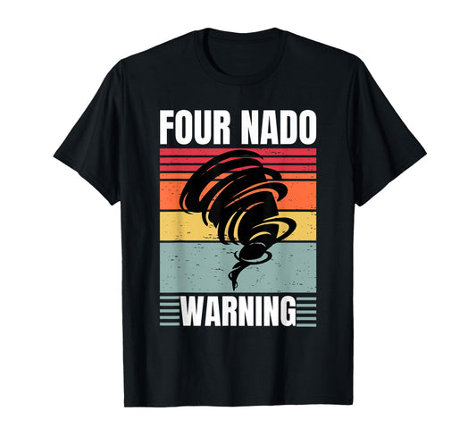 Four Nado Fournado 4th Birthday 4 Years Old Kids Boys girls T-Shirt