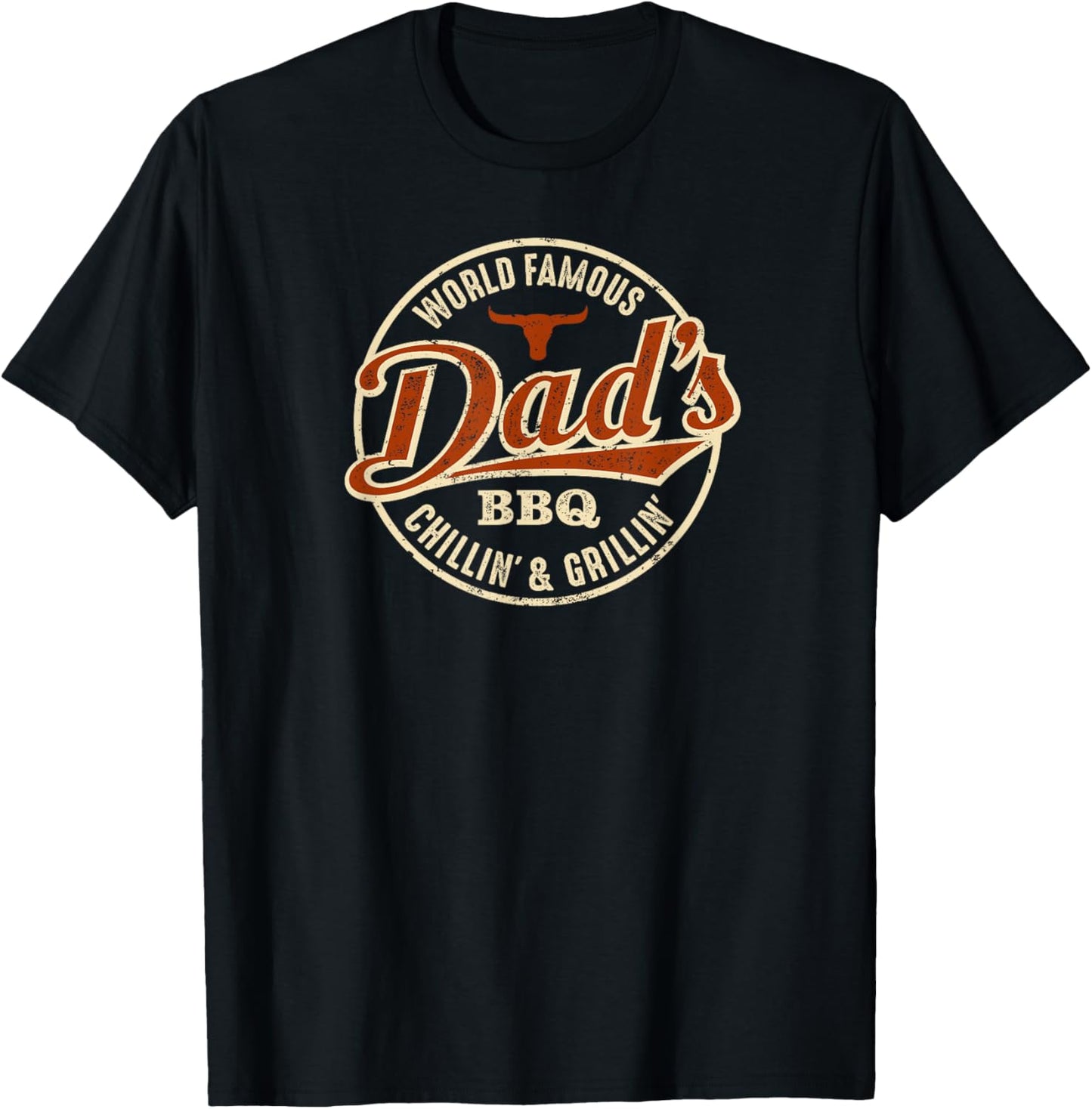 Dad's BBQ Chilling and Grilling Vintage T-Shirt