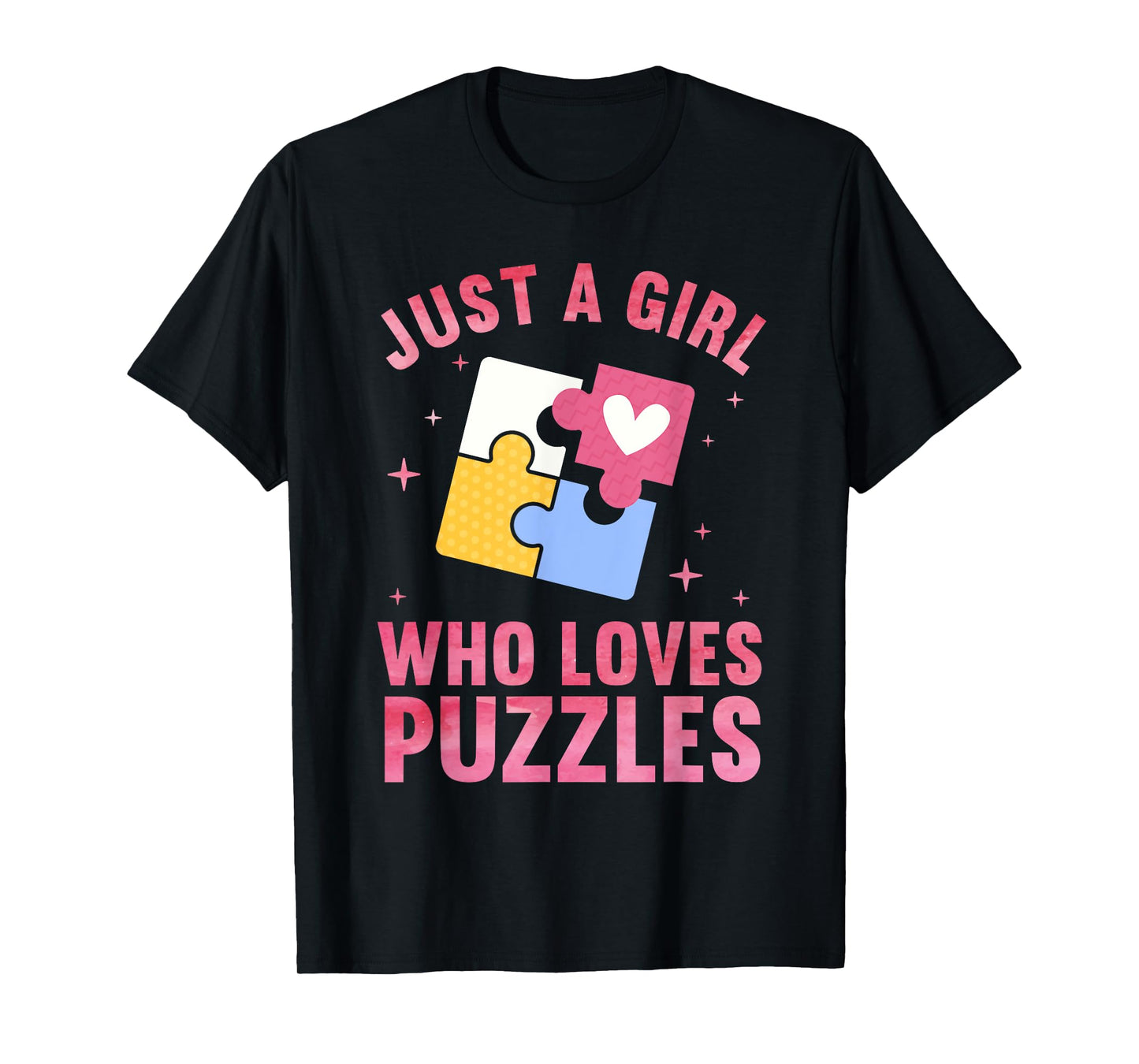 Cool Puzzle Design for Women Girls Jigsaw Lover Puzzle Piece T-Shirt