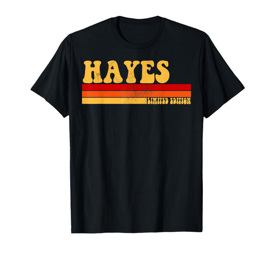 HAYES Name Personalized Idea Men Retro Vintage HAYES T-Shirt