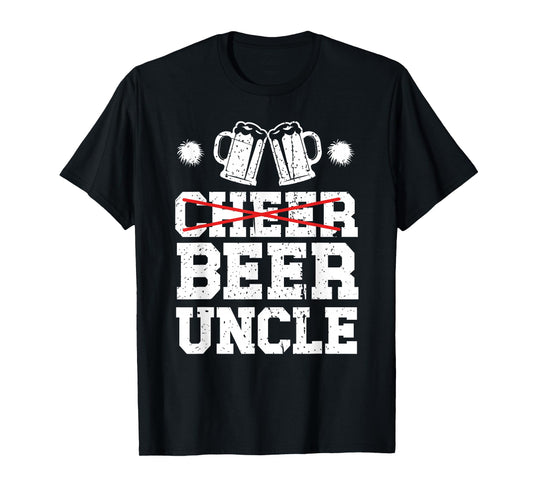 Cheer Uncle Beer Uncle Of A Cheerleader Uncle T-Shirt