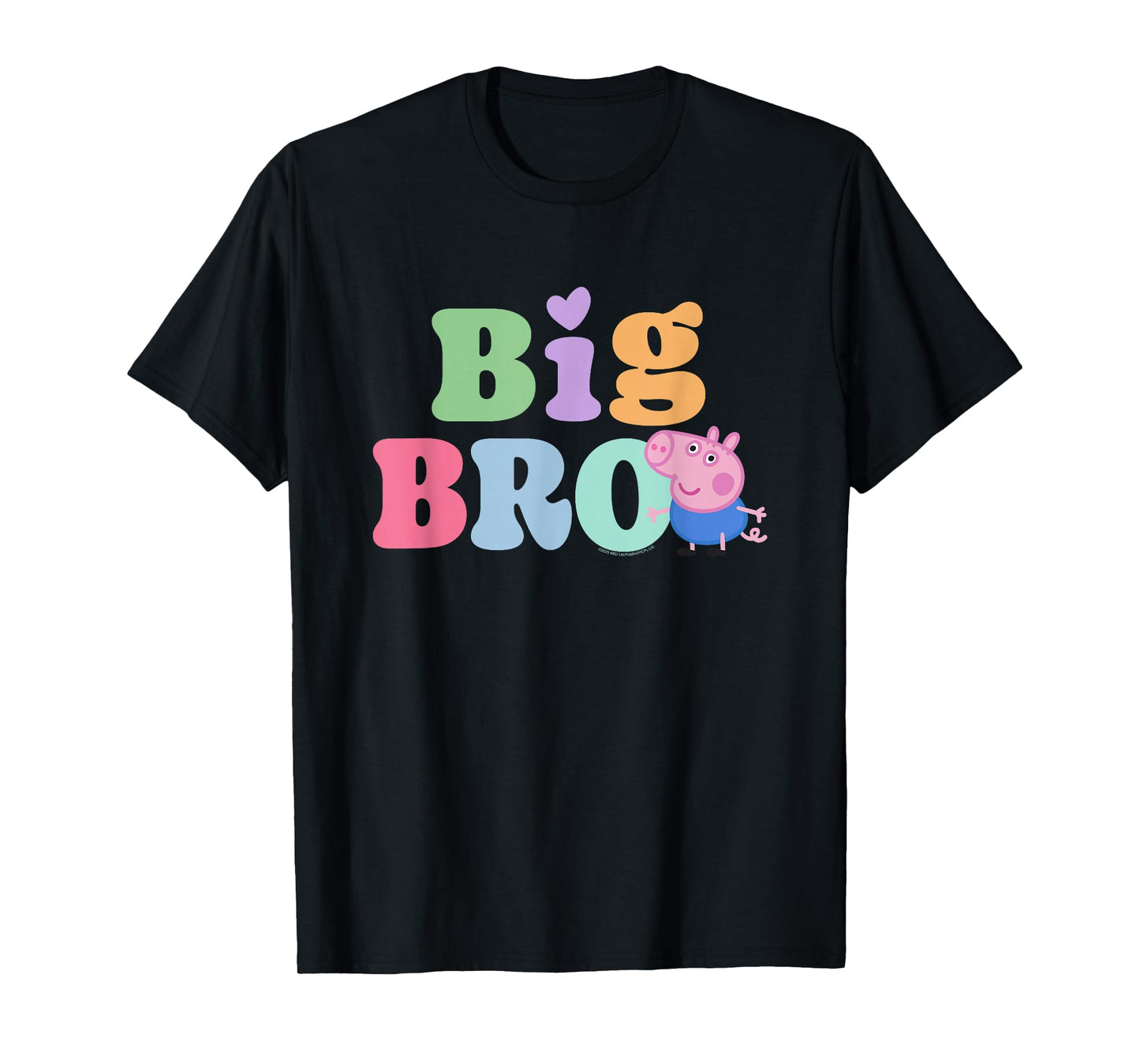 Peppa Pig 20th Anniversary Big Bro Colorful Logo T-Shirt