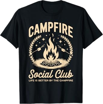 Campfire Social Club No City Lights Just Campfire Nights T-Shirt