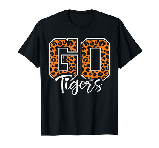 Tigers School Sports Fan Team Spirit Mascot Cute Heart T-Shirt