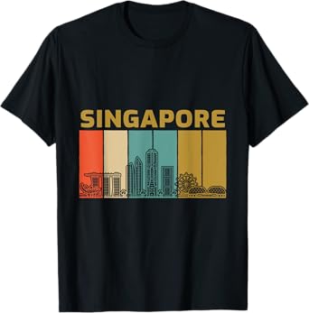 Amazing Singapore T-Shirt Skyline Love City T-Shirt