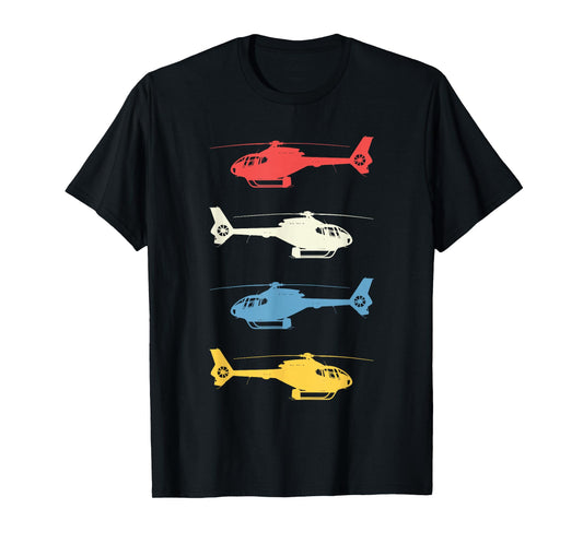 Helicopter Pilot Vintage Aviation Flying Helicopters Pilots T-Shirt