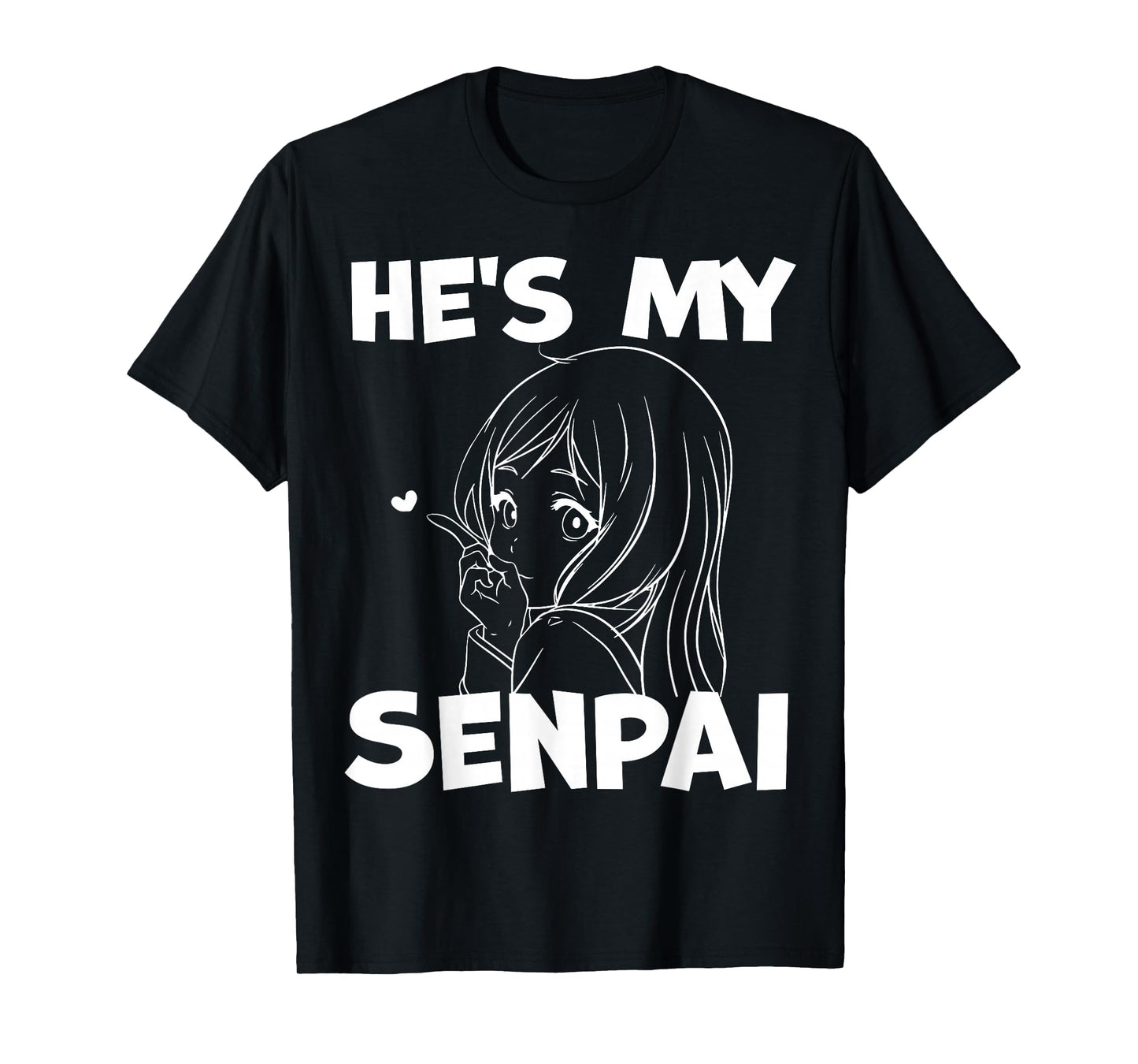 He's My Senpai Funny Anime Matching Couple Girlfriend Gift T-Shirt