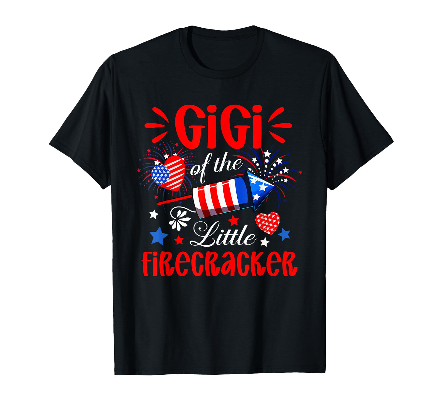 Gigi Of The Little Firecracker 4th Of July Expecting Baby T-Shirt