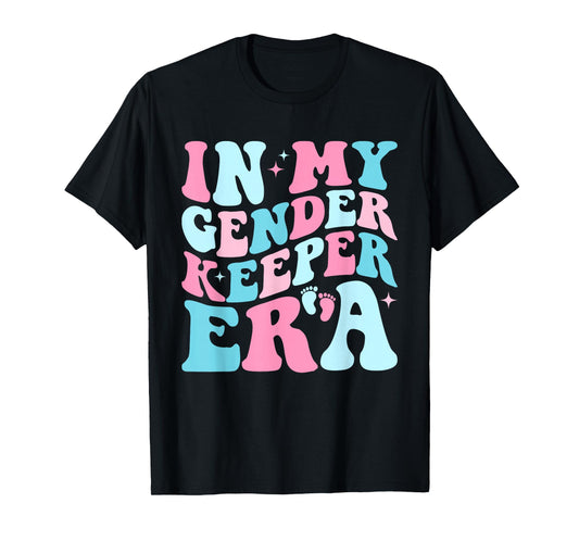 In My Gender Keeper Era Cute Gender Reveal Baby Announcement T-Shirt
