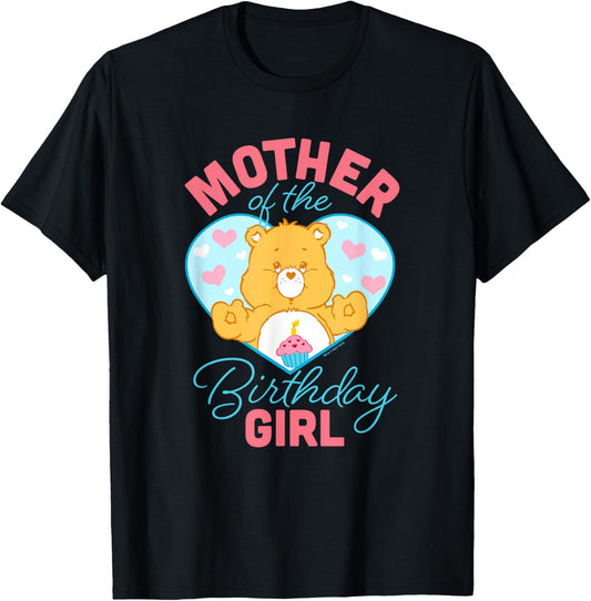 Care Bears Mother Of The Birthday Girl Vintage Heart Logo T-Shirt
