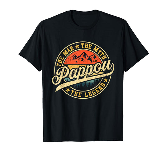Pappou The Man The Myth The Legend Funny Father's Day T-Shirt