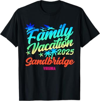 Sandbridge Beach Virginia Family Vacation Matching Summer T-Shirt