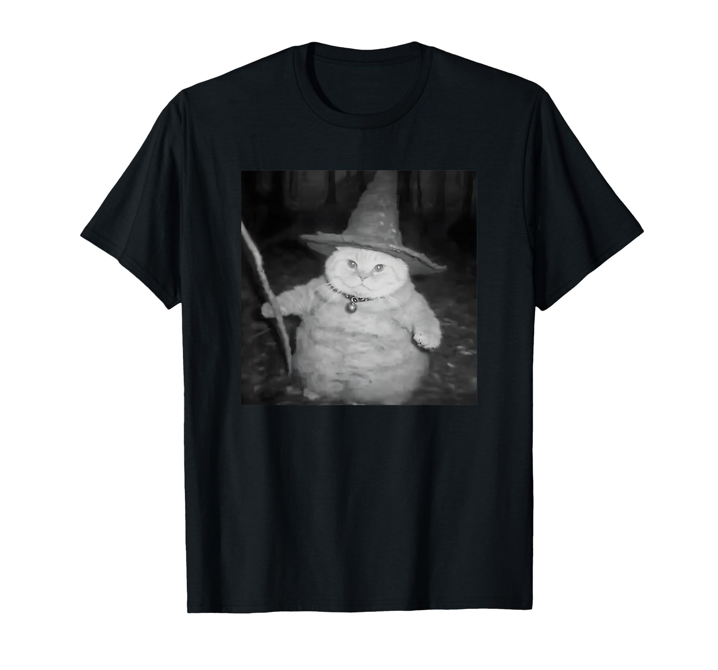 Magical Cat Wizard Meme Charm T-Shirt