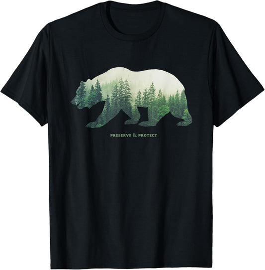 Preserve & Protect T-Shirt Vintage National Park Bear Shirt T-Shirt