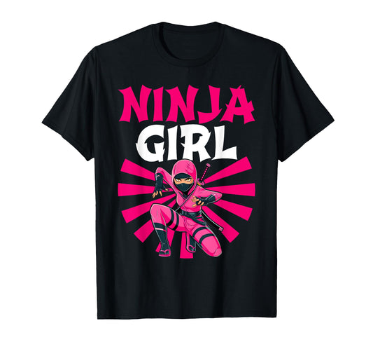 Cool Ninja Art For Women Girls Shinobi Ninja Training Ninja T-Shirt