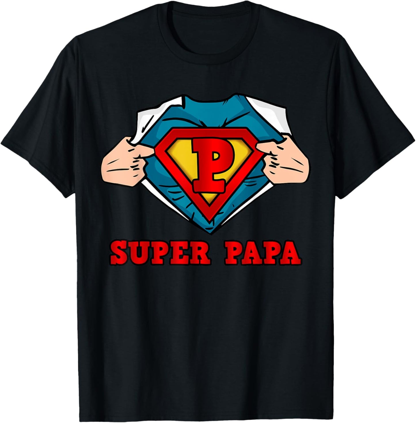 SUPERHERO SUPER PAPA T-SHIRT - GREAT GIFT FOR DAD T-Shirt