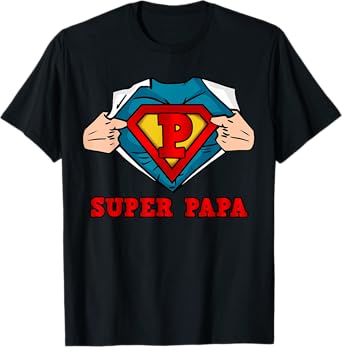 SUPERHERO SUPER PAPA T-SHIRT - GREAT GIFT FOR DAD T-Shirt