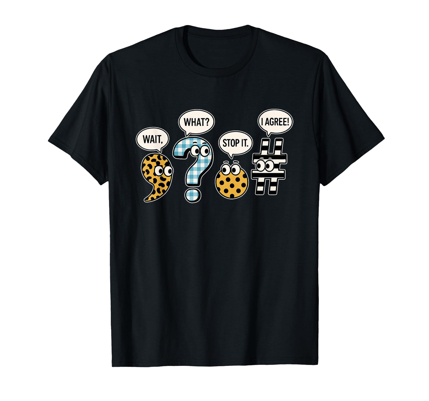 Funny Punctuation English Grammar Teacher Back To School T-Shirt
