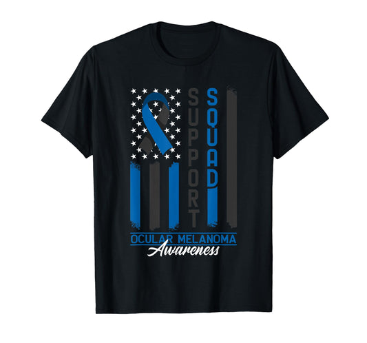 Support Awareness Squad I Eye Cancer & Ocular Melanoma T-Shirt